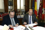 Firma del convenio de voluntariado universitario entre la Universidad de Murcia y el Ayuntamiento de Cieza