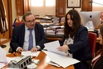 Firma del convenio entre la Universidad de Murcia y el Colegio Profesional de Logopedas de la Región de Murcia para la creación y funcionamiento de la Escuela de Práctica Logopédica