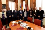Firma del convenio entre la Universidad de Murcia y el Colegio Profesional de Logopedas de la Región de Murcia para la creación y funcionamiento de la Escuela de Práctica Logopédica