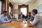 13/03/2023 Reunión institucional entre el consejero delegado del Real Murcia y el rector de la UMU